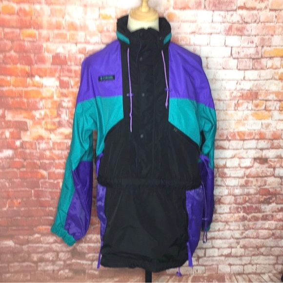 Columbia Jackets & Blazers - Vintage 90s Columbia Radial Sleeve Color block Half Zip Windbreaker Jacket